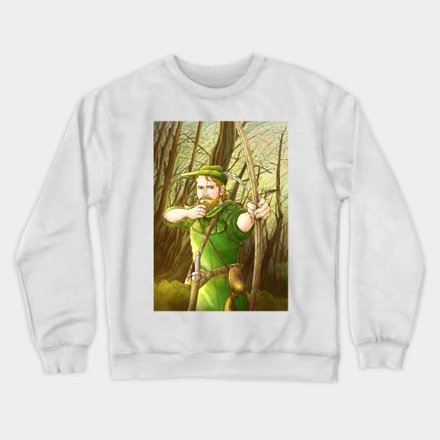 Robin Hood, The Legend Crewneck Sweatshirt by reynoldjay